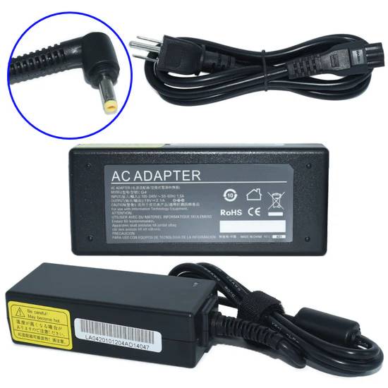 Cargador / Adaptador para Laptop GENERICO AC-HP Mini de 40W 19V-2.1A (4.0*1.7)