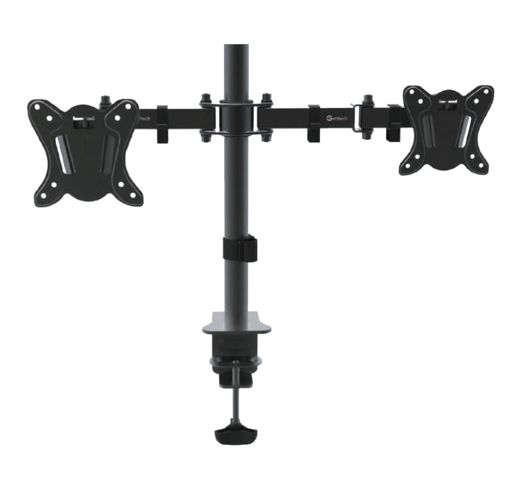 Soporte Getttech tw-1404 para 2 pantallas de 10-30 pulgadas/peso max 10kg