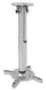 424851 Soporte para Proyector, montaje en techo, movimiento articulado, hasta 20 kg, Barra extensible con ajustes vertical, de giro y de altura