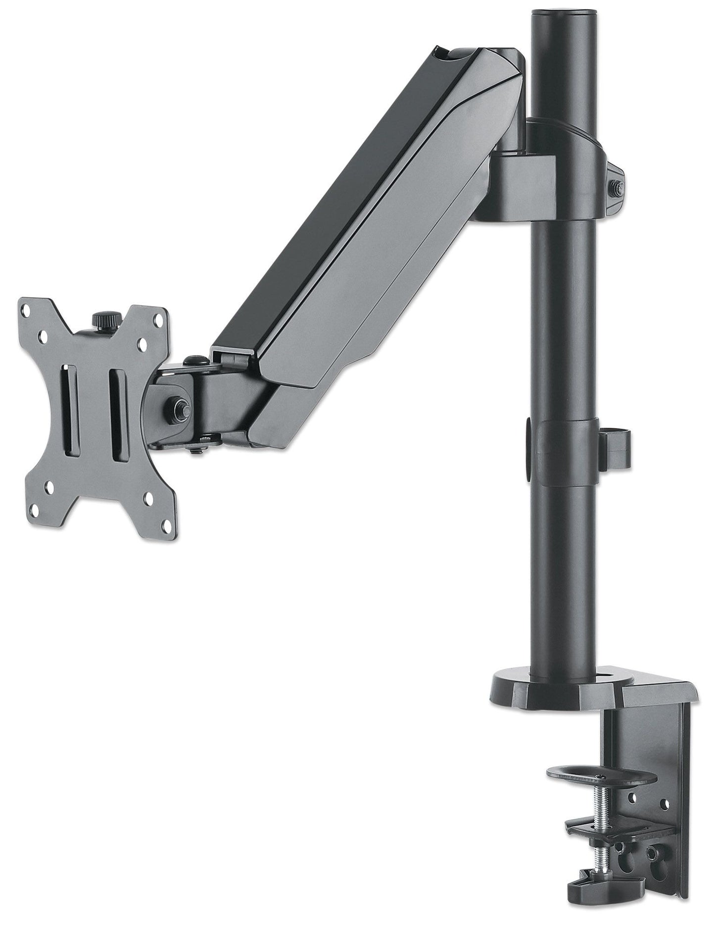 Soporte universal para monitor MANHATTAN con pistón a gas, Soporta un monitor de 17