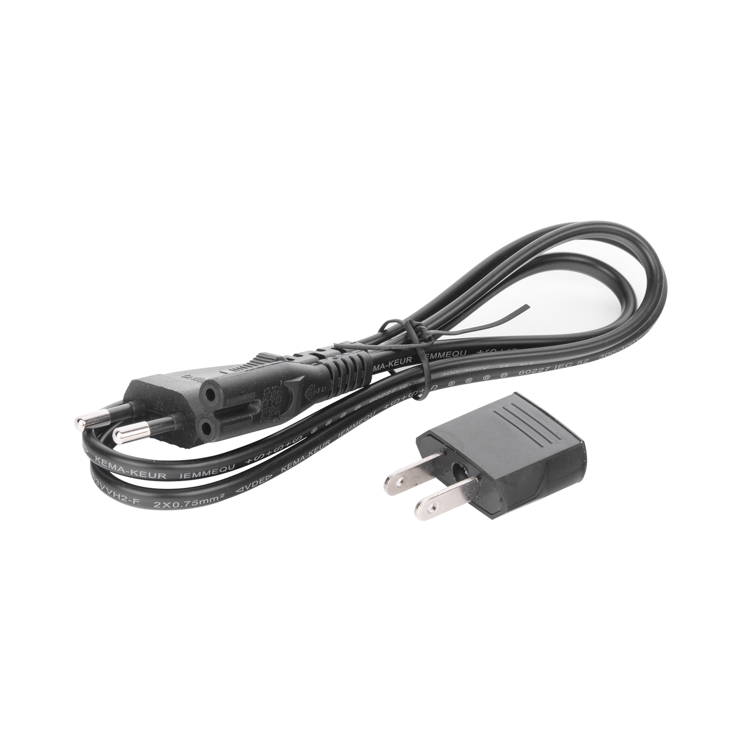 Cable De Corriente Bifasico Conector Tipo 8 ( 1 Metro )