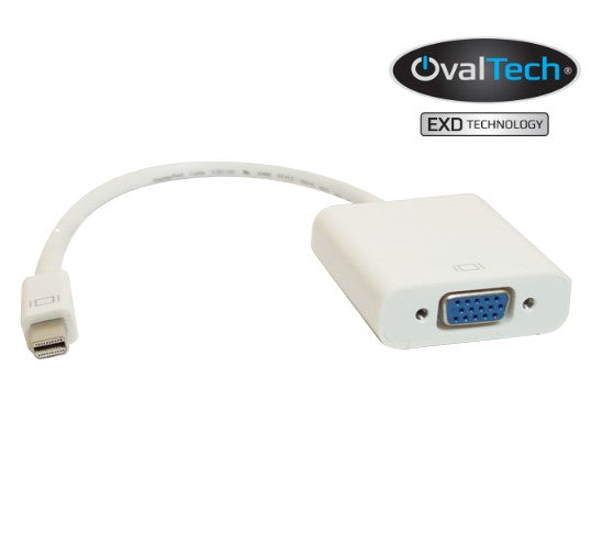 Adaptador Mini DisplayPort a VGA OVALTECH OVMDP-VGA OVMDP-VGA