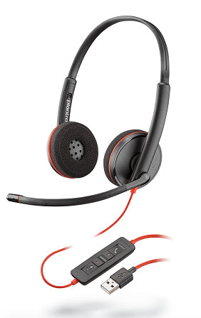 Poly Blackwire 3220, USB-A, Alambricos, Binaural