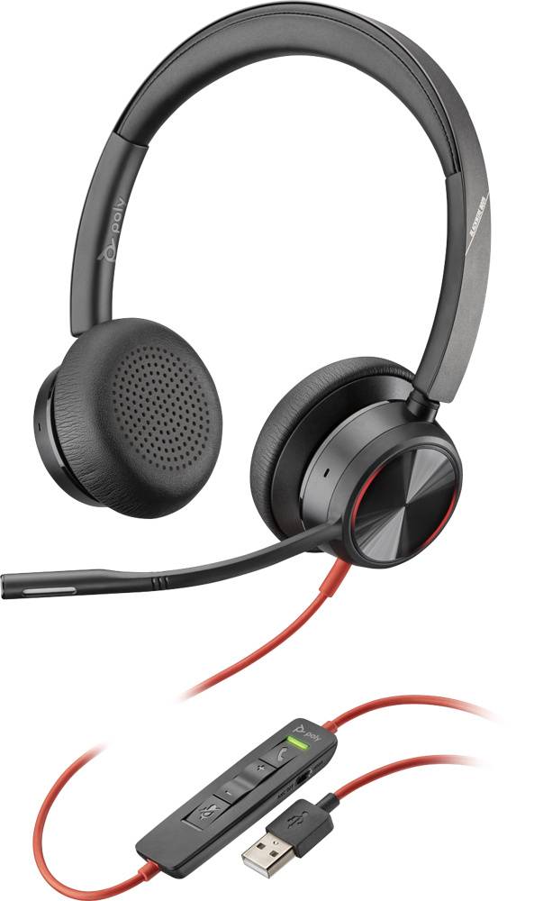 Poly Blackwire 8225, USB-A, alambricos, Binaural