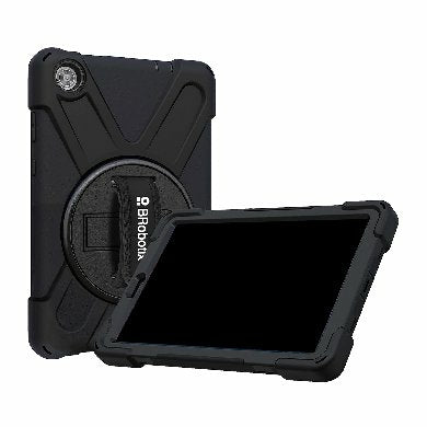 Funda BROBOTIX 6006153 , 8 pulgadas, Protector Uso Rudo, Policarbonato / Silicón, Negro, Lenovo
