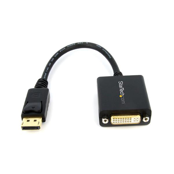 Convertidor DisplayPort a DVI StarTech.com DP2DVI2, 0,15 m, DisplayPort, DVI, Macho/hembra, Negro