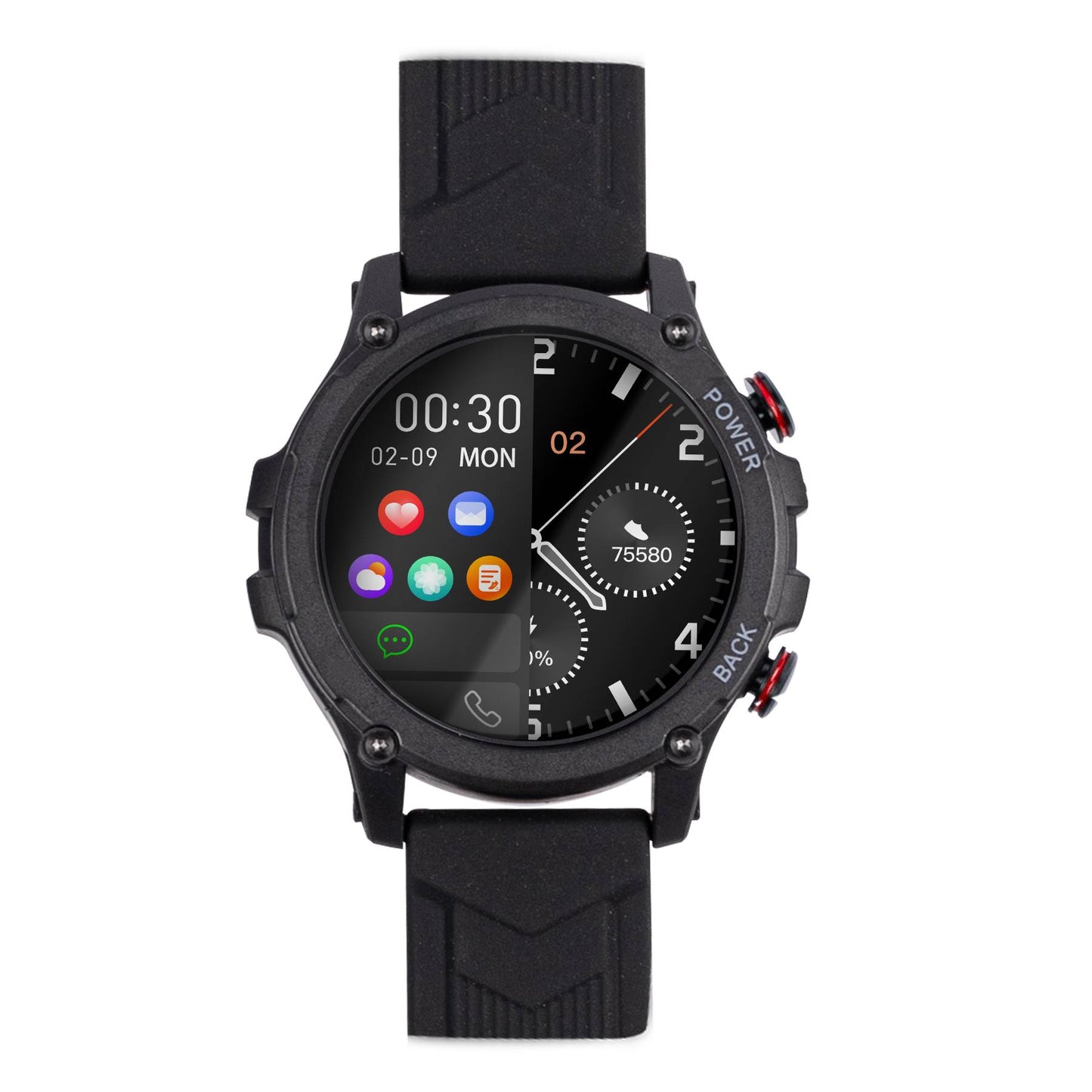 Smartwatch Deportivo TechZone contador de pasos, alerta de mensajes, modo deporte, 1 año de garantía.