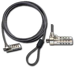 Candado de Seguridad TARGUS ASP61LA, Combinación, Negro, Acero, 1,5 m, Notebooks