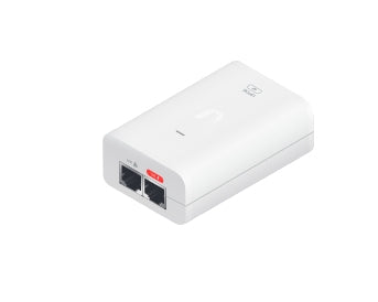 Adaptador PoE Ubiquiti af (48 VDC, 0.32 A) puerto Gigabit, ideal para equipos UniFi