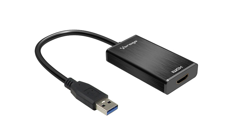 Adaptador USB A HDMI VORAGO Usb 3.0 Full HD, USB 3.0, HDMI, Negro