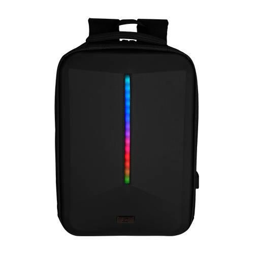 MOCHILA START THE GAME BP-500 LUZ RGB CONFIGURABLE APP 15.6 PULGADAS USB
