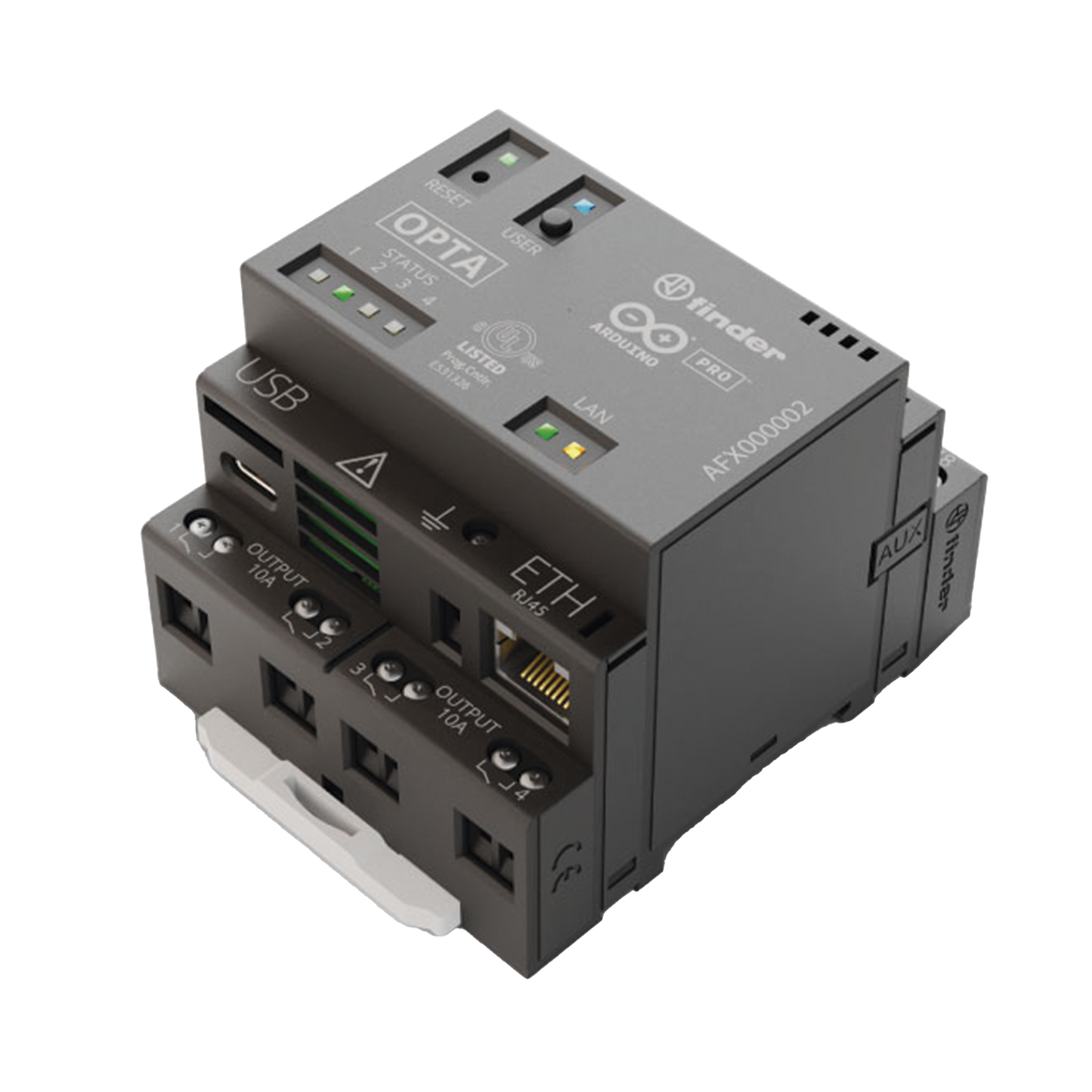 Arduino Opta Wifi / Ideal para desarrollos IOT, Industria 4.0, soporta multiples lenguajes de programación, Ethernet,USB-C,RS-485,WI-FI,Bluetooth