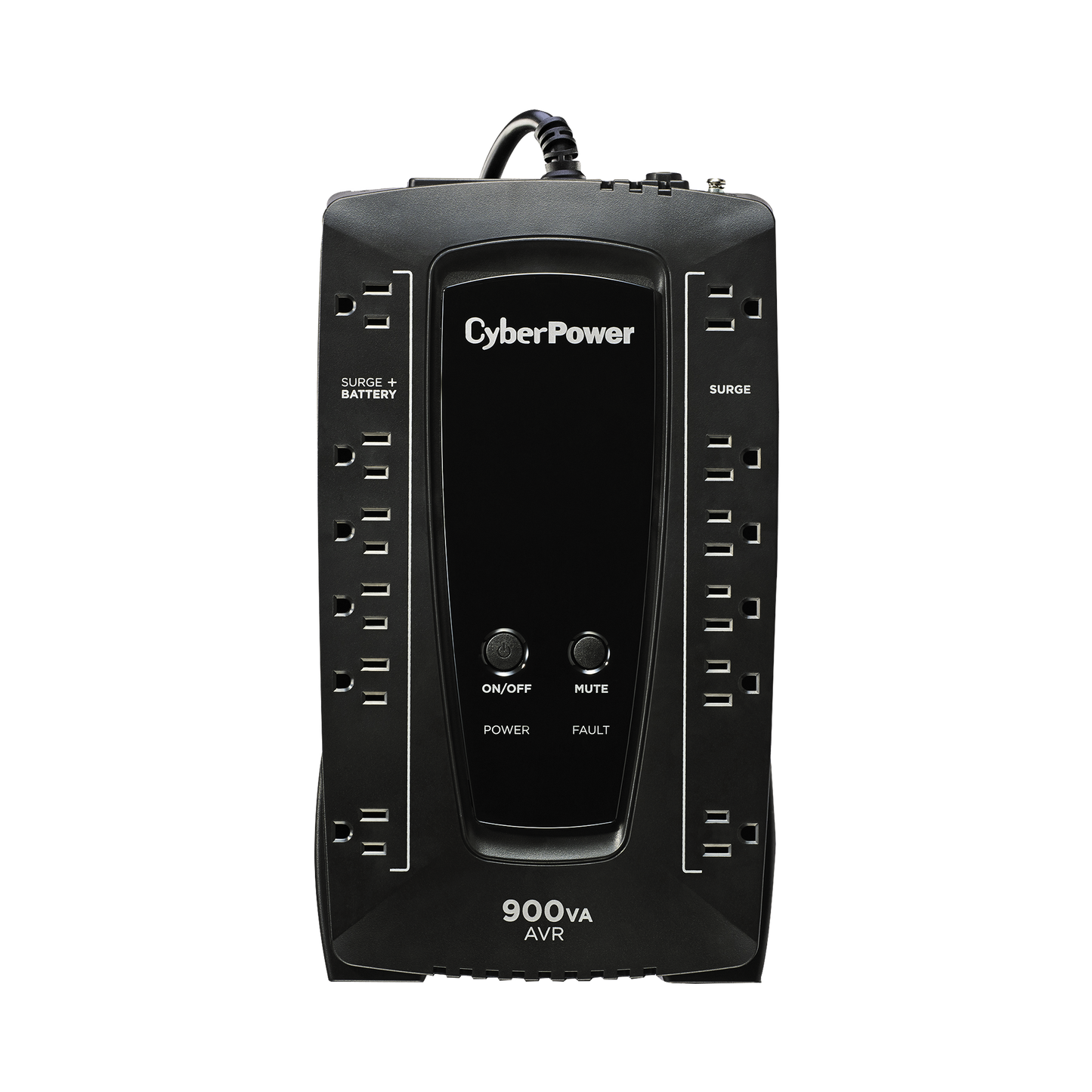 UPS de 900 VA/480 W, TopologÃa LÃnea Interactiva, Entrada 120 Vca NEMA 5-15P, Tipo Gabinete Compacto, Con 12 Tomas NEMA 5-15R