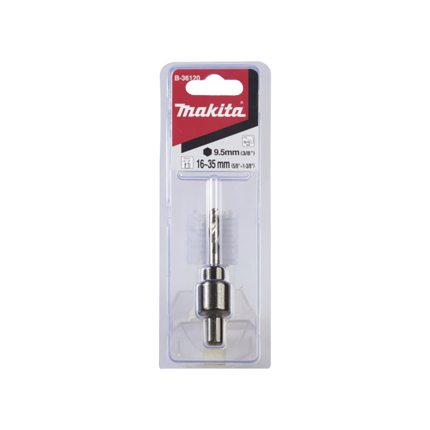 Adaptador Tipo Ãrbol Adaptador y Broca Piloto de 9.5 mm (3/8").