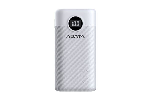 PowerBank ADATA AP10000QCD de 10,000 mAh. AP10000QCD-DGT-CWH