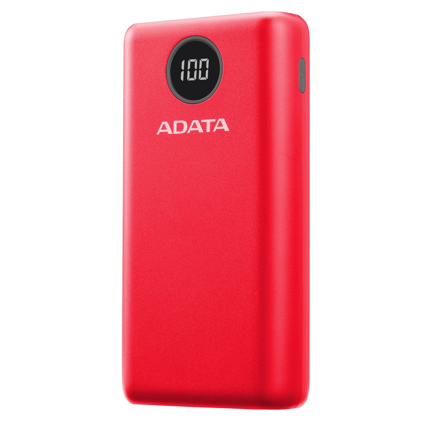 PowerBank ADATA P20000QCD, 20,000 mAh. Compatible con Qualcomm QC 3.0 y USB Power Delivery 3.0. indicador digital de carga y 2 puertos USB-A y 1 USB-C