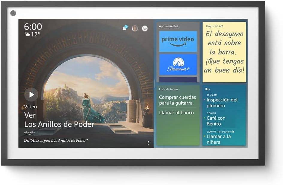 Echo Show 15 | Pantalla inteligente Full HD de 15.6 pulgadas con Alexa y Fire TV integrados | INCLUYE control remoto