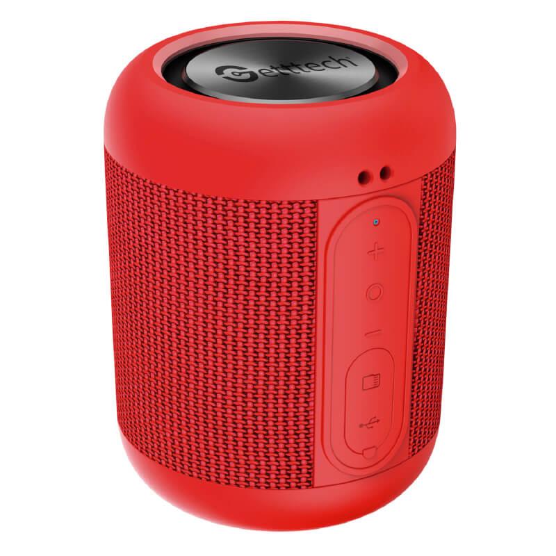 Bocina GETTTECH GAL-31502R BLUETOOTH 4.2 Micrófono, 3.5MM, Ranura MICROSD, Rojo LOUD SG-230
