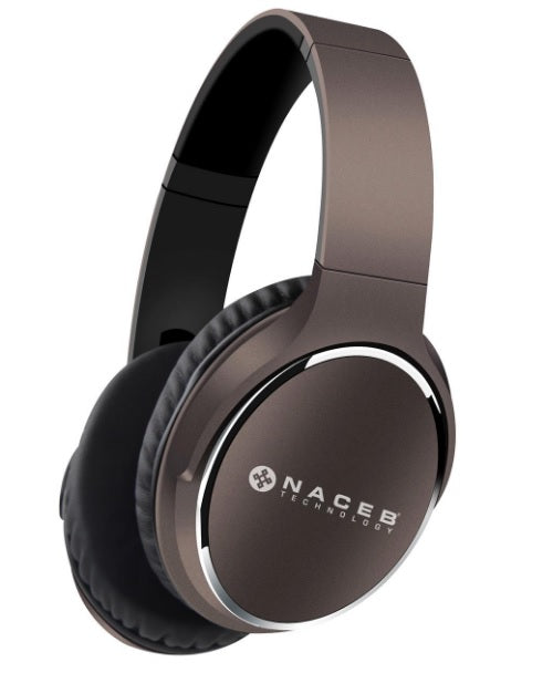 Diadema Bluetooh Fornax Naceb Technology NA-0308C, Café, Bluetooth