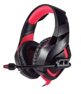 Diadema GAMER YEYIAN YDW-33402 Wicked S3000 Negro C/Rojo, USB, C/MIC