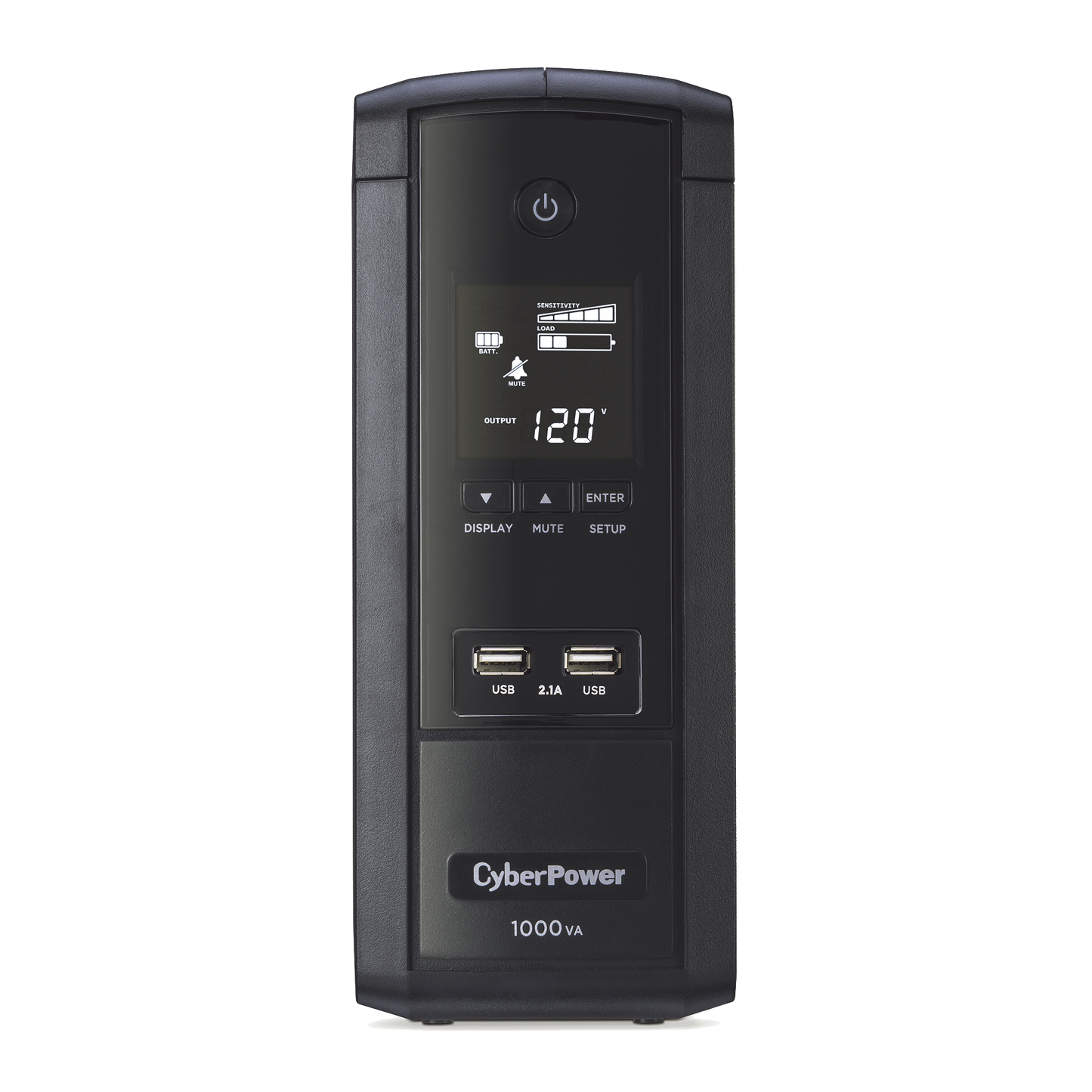 UPS de 1000 VA/600 W, TopologÃa LÃnea Interactiva, Entrada 120 Vca NEMA 5-15P, Tipo Torre, Con 10 Tomas NEMA 5-15R, 5 años de garantÃa