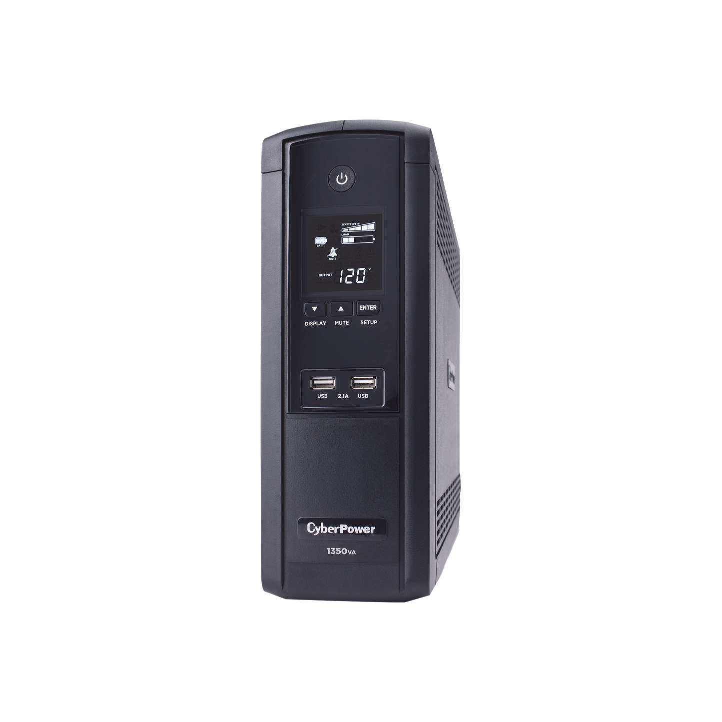 UPS de 1350 VA/810 W, TopologÃa LÃnea Interactiva, Entrada 120 Vca NEMA 5-15P, Tipo Torre, Con 12 Tomas NEMA 5-15R, 5 años de garantÃa