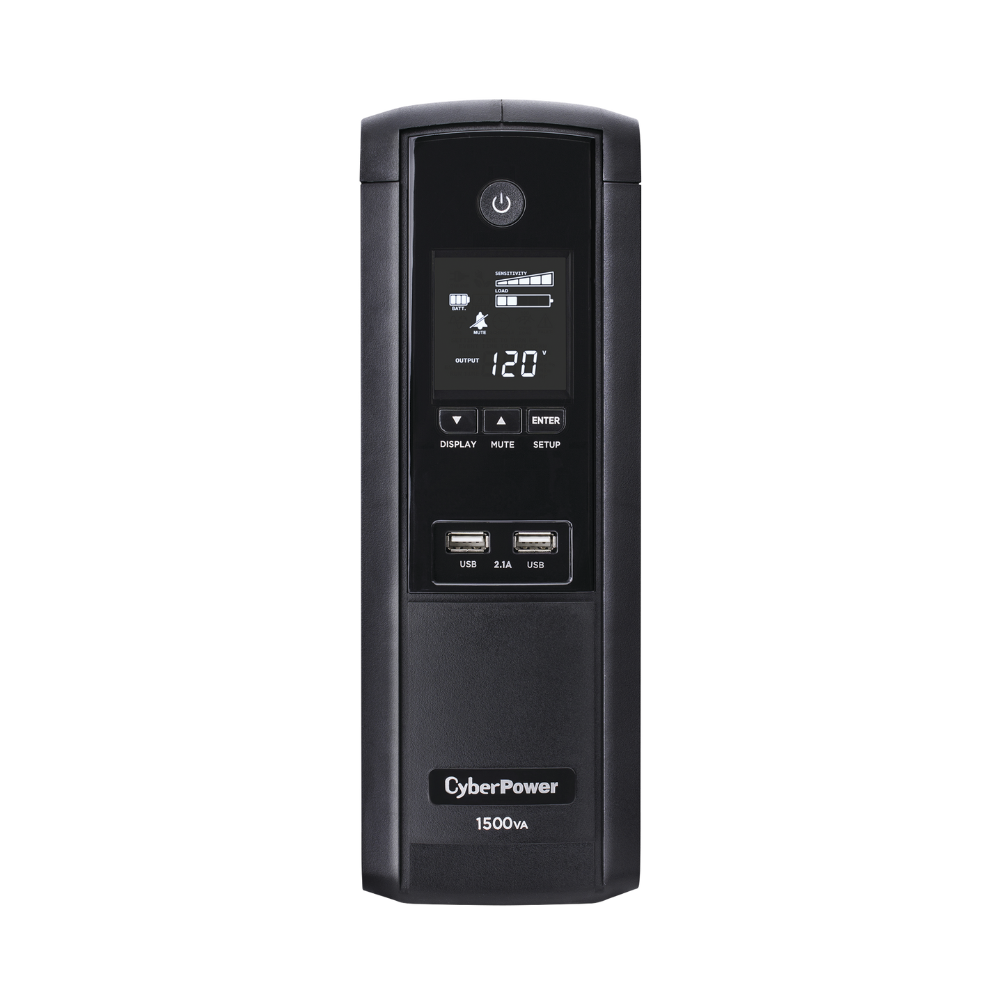 UPS de 1500 VA/900 W, TopologÃa LÃnea Interactiva, Entrada 120 Vca NEMA 5-15P, Tipo Torre, Con 12 Tomas NEMA 5-15R, 5 años de garantÃa