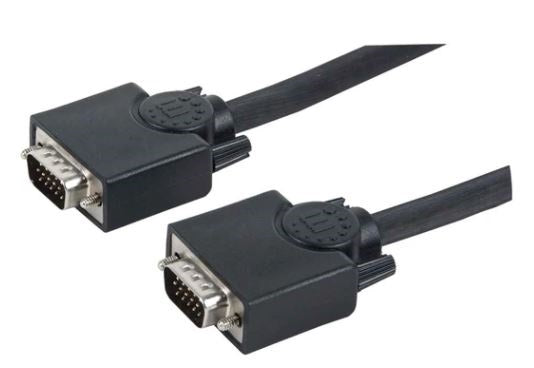 313629 Cable para monitor SVGA HD 15 macho a HD 15 macho, Negro, 15m.
