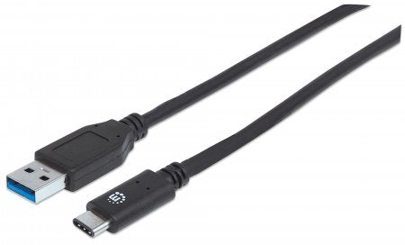 353373 Cable para Dispositivos USB-C de SúperVelocidad, USB 3.2 Gen 2, A macho/ C macho, 10 Gbps, 1 m, Negro