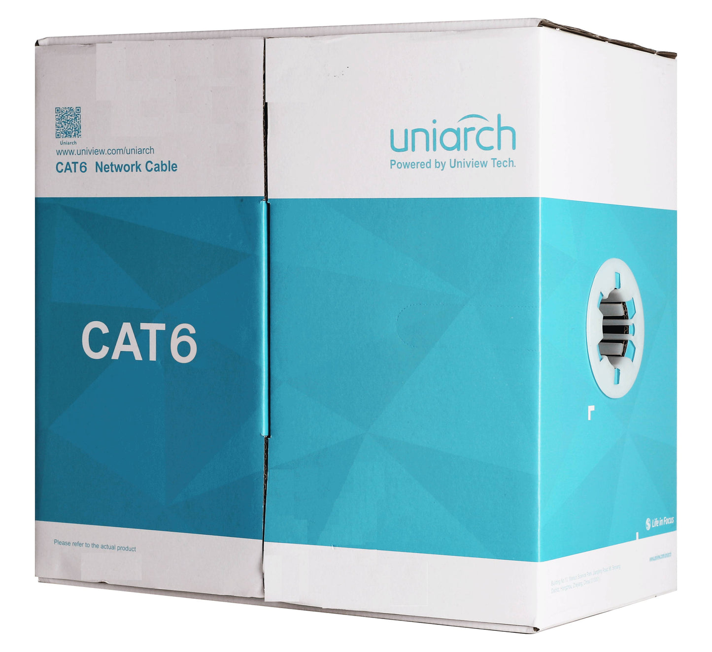 Cableado UTP UNIARCH CAB-6-CCA, 100 m, Cat6, Gris, Cableado por UTP, Interior