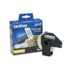 Etiqueta blanca de papel Brother DK1204, 400 etiquetas de 17 mm de ancho x 54.3 mm de largo. Impresión en negro. QL800 / QL810W / QL1110NWB.QL800 / QL810W