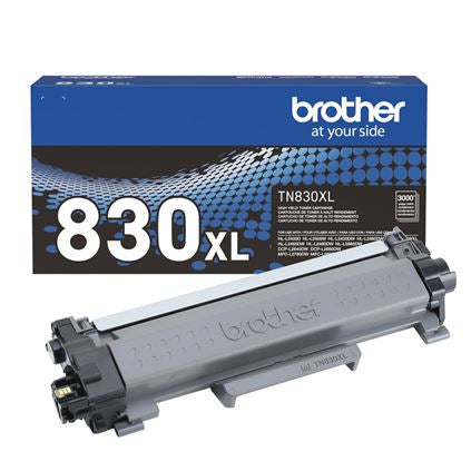 Tóner Brother TN830XL negro, rendimiento aproximado 3,000 páginas