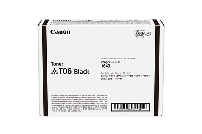 Toner CANON T06, Laser, Negro, 20500 páginas, Negro