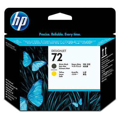 Cabezal HP 72, C9384A, Negro Mate/Amarillo