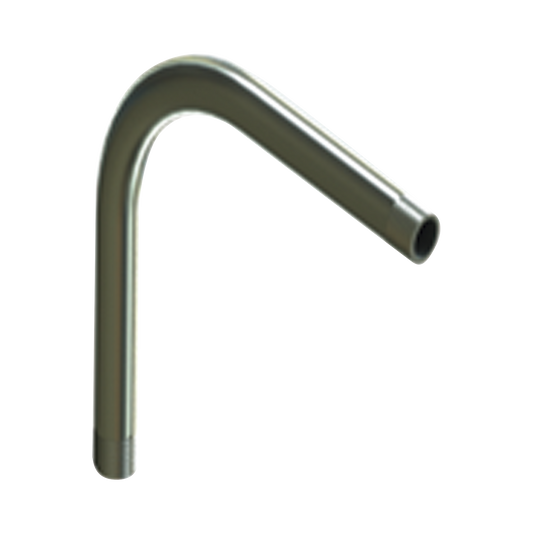 Codo de 90° de 1 1/2" (38mm) pared gruesa con rosca galvanizado etiqueta amarilla