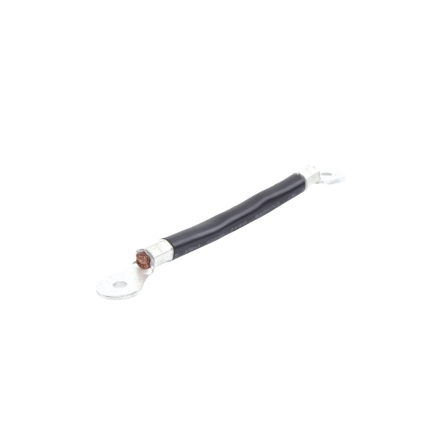 Cable para BaterÃas, 0.2m, Negro, Calibre 2 AWG con Terminales de Ojo en Ambos Extremos