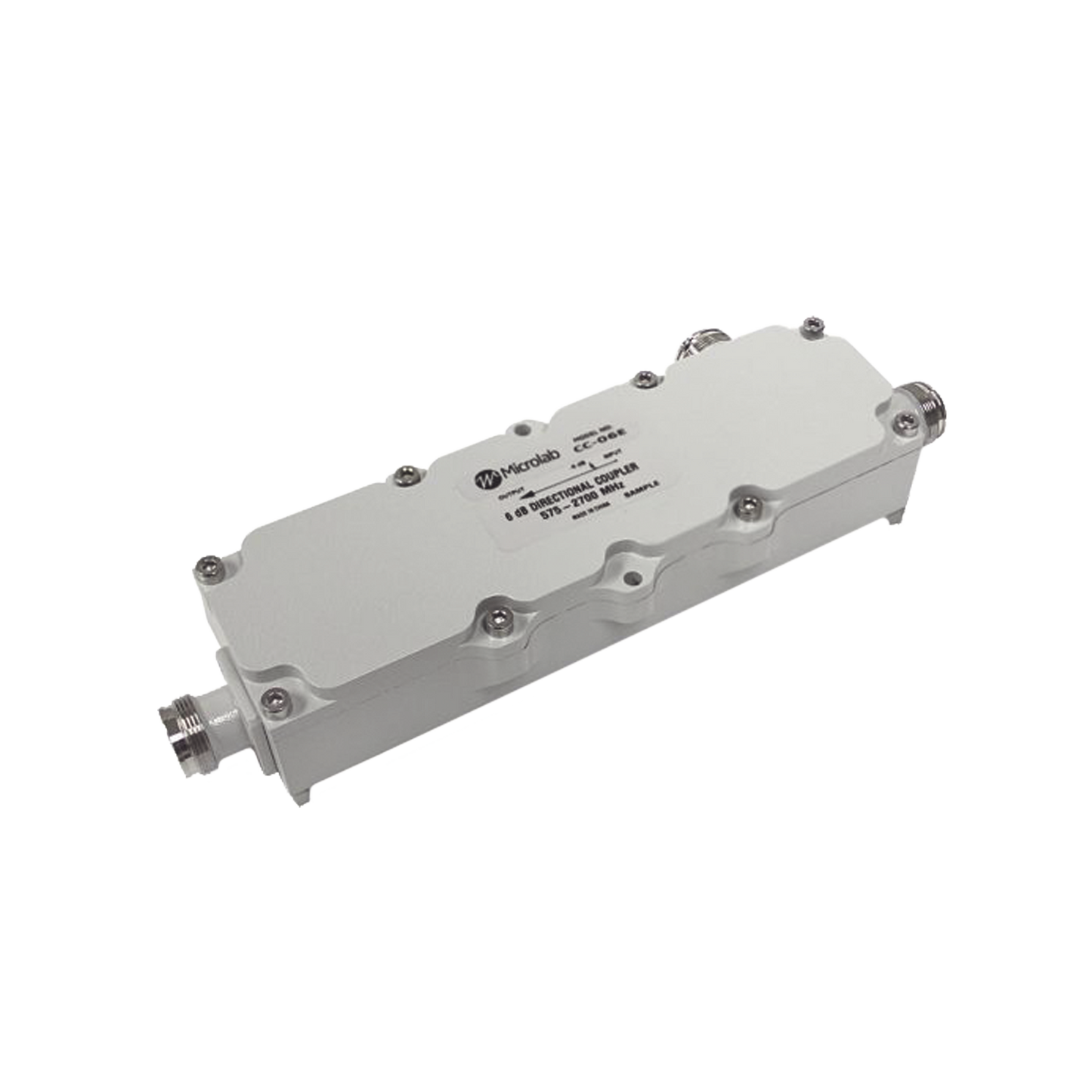 Acoplador direccional 8dB 575-2700MHz 300W - 161 dBc 4.3 - 10 IP67