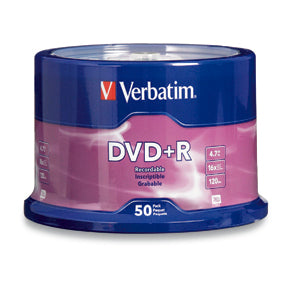Disco DVD+R VERBATIM 95525/97174, DVD+R, 4.7 GB, 50, 16x, 120 min