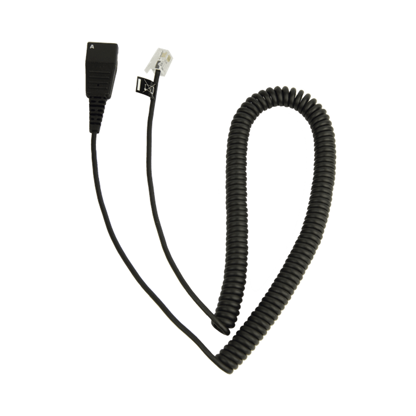 Jabra Cord - Cable enroscado con conexión QD a modular RJ para teléfonos IP de CISCO (8800-01-37)