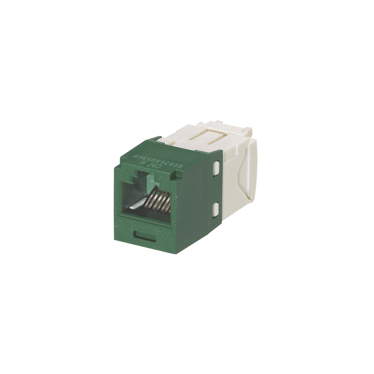 Conector Jack RJ45 Estilo TG, Mini-Com, Categoría 6, de 8 posiciones y 8 cables, Color Verde