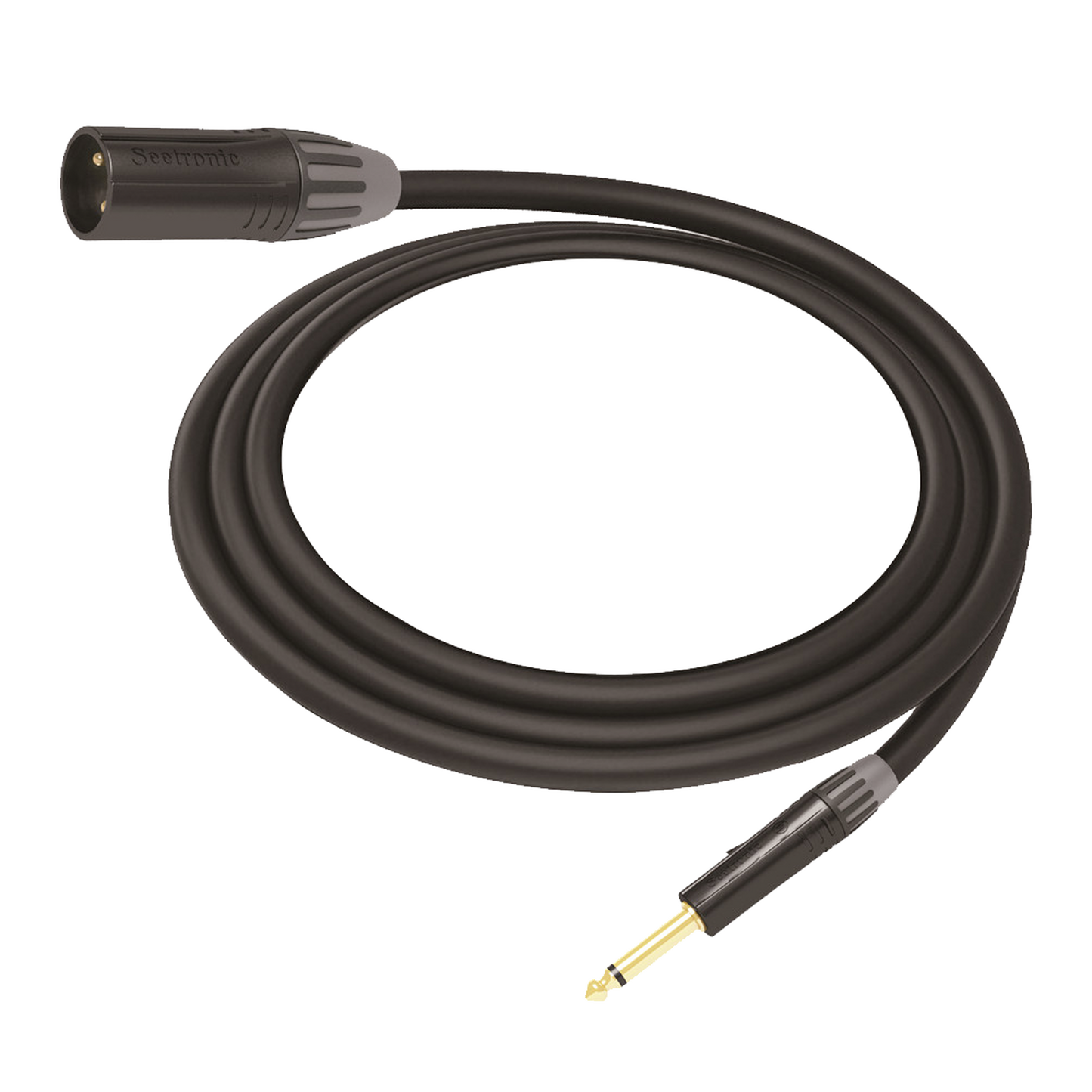 Cable de Audio | XLR 3 Polos Macho a Plug 1/4 in mono |Â Conector Seetronic Serie M SCMF3 - MP2X |Â Longitud 3m