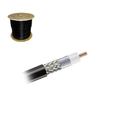 Cable coaxial CNT-195-FR con malla de cobre estañada, 50 Ohms