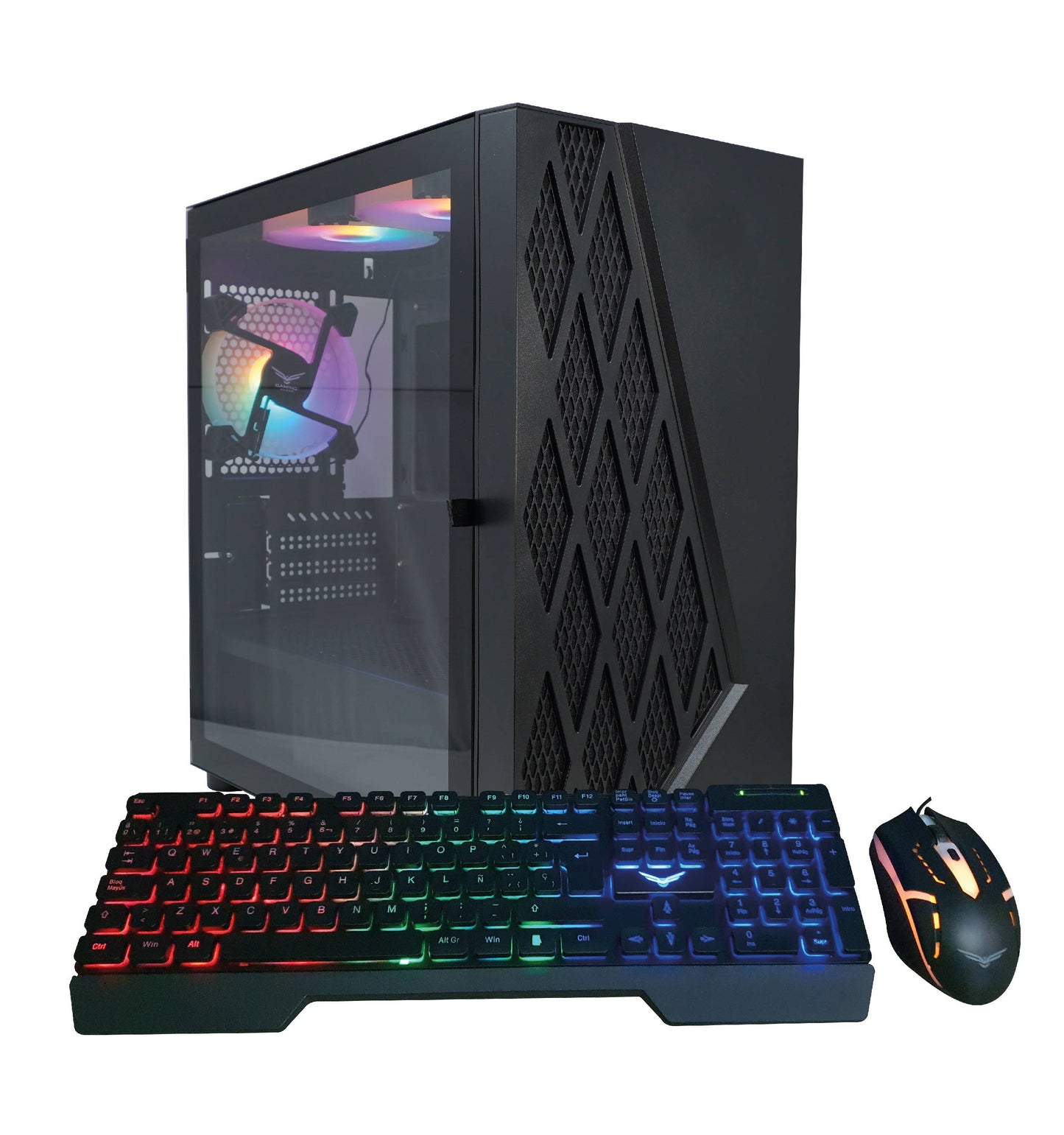 Computadora de escritorio Gamer, EVOTEC EV-2005, Procesador Intel i5 11400, Chipset: H510 Memoria 16gb, Almacenamiento SSD 480gb, Teclado y mouse: Na-0951