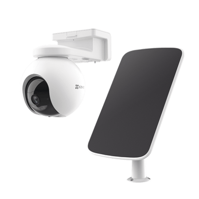 Kit de Cámara de Batería Recargable y Panel Solar / Wi-Fi / Almacenamiento Gratuito en Memoria Interna de 32 GB / Incluye 1 pieza de CS-HB8 y 1 Pieza de CS-CMT-SOLARPANEL-C