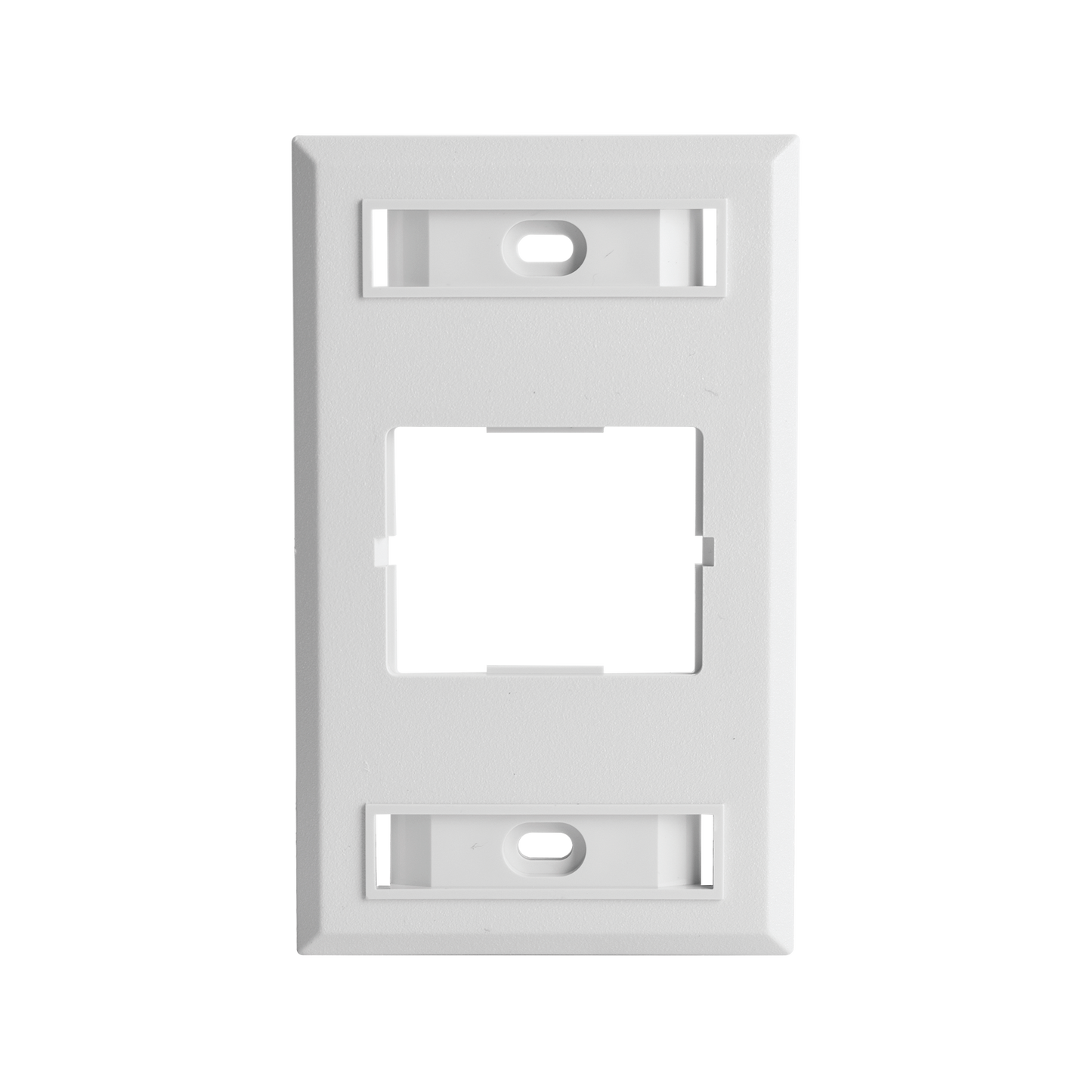 Placa de Pared CT, Para un Acoplador, Color Blanco, Versión Bulk (Sin Empaque Individual)