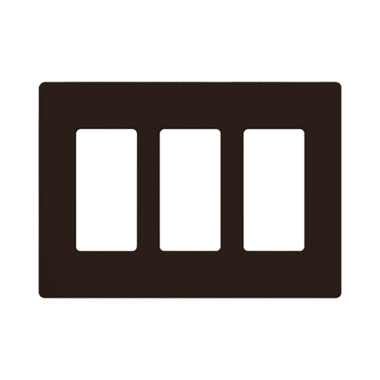 Placa de pared 2 espacio, para atenuador (dimmer), switch ó control remoto PICO inalámbrico.