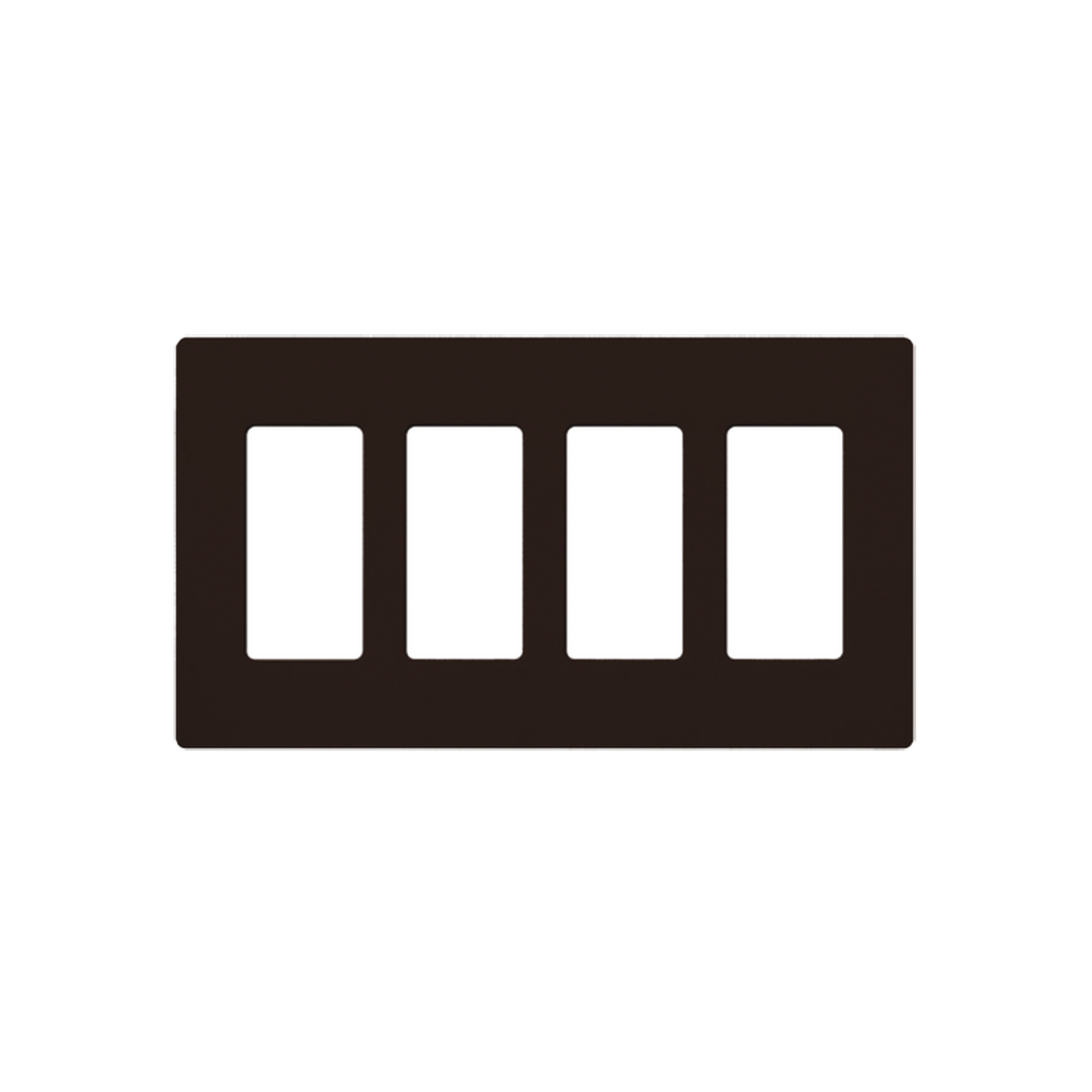 PLACA DE PARED COLOR CAFÉ, 4 ESPACIOS