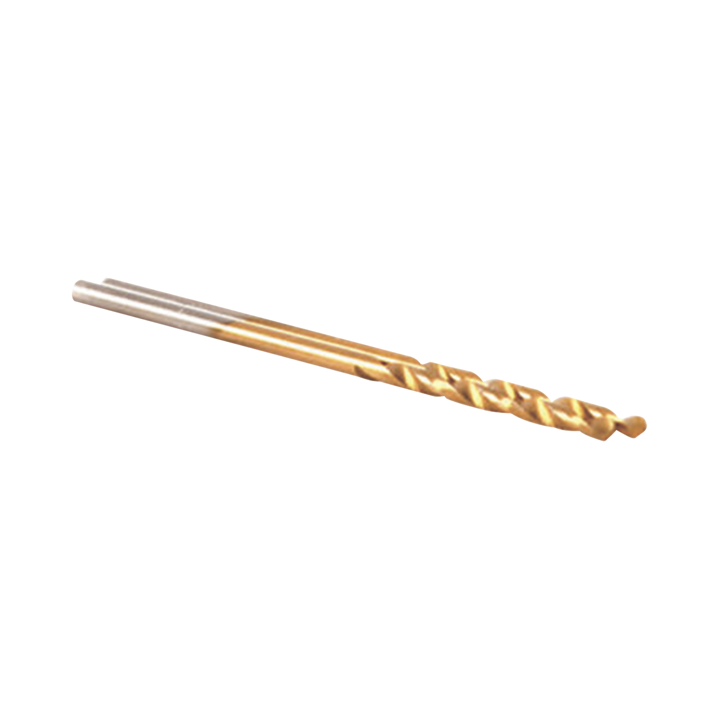 Broca de acero alta velocidad de 3/16†con recubrimiento de nitrito de titanio.