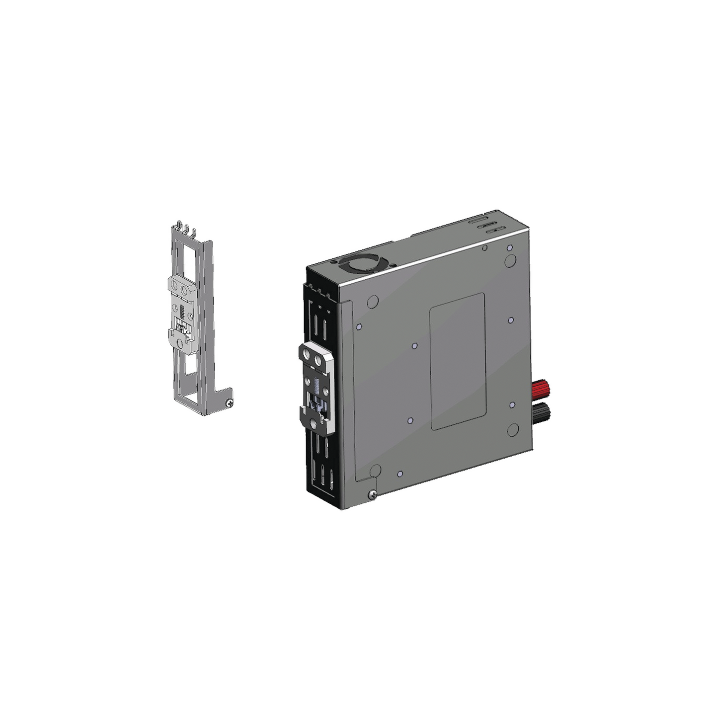 Montaje para riel de Rack, switch Netonix.