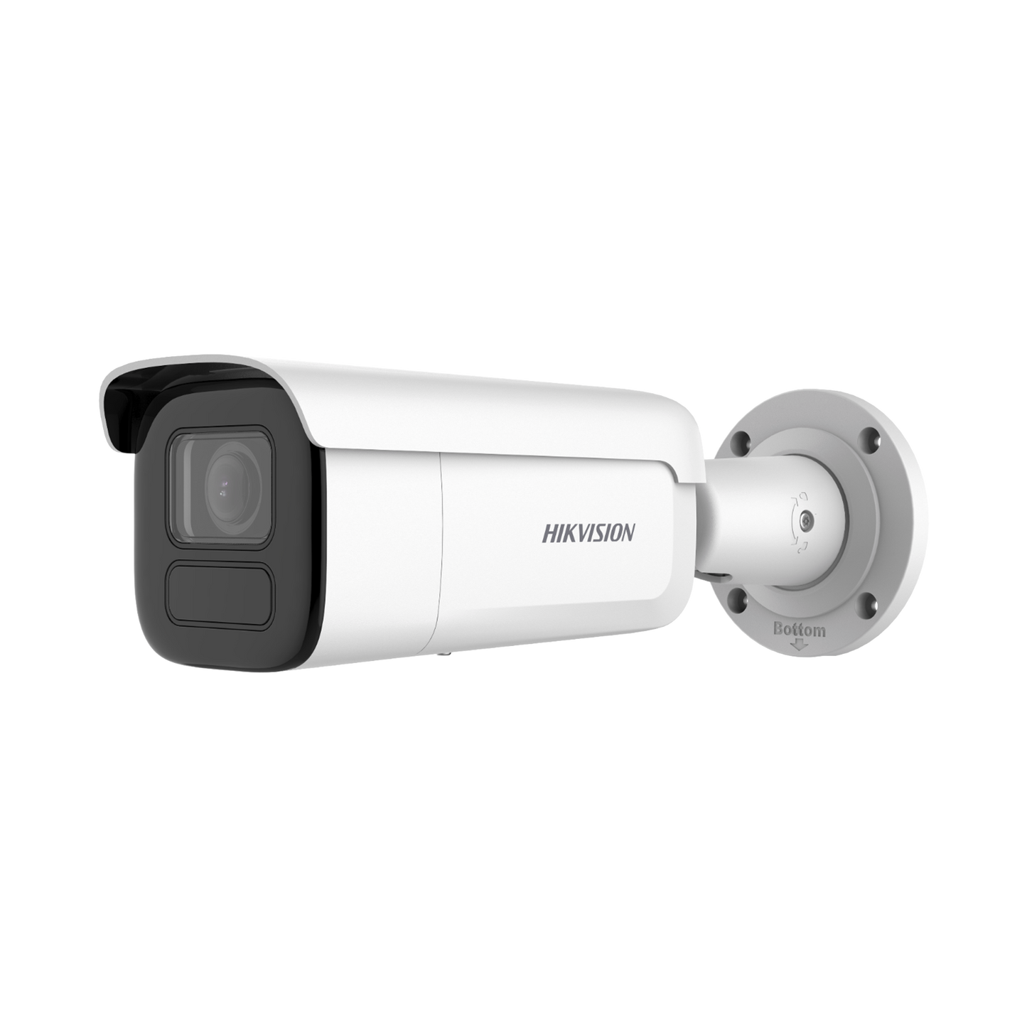 Bala IP 4 Megapixel / Lente Mot. 2.8 a 12 mm / 60 mts IR EXIR / Anticorroción / IP67 / IK10 / DARKFIGHTER / WDR 120 dB / PoE / ACUSENSE (Filtro de Falsas Alarmas) / Entrada y Salida de Audio y Alarmas / Micro SD / ACUSEARCH